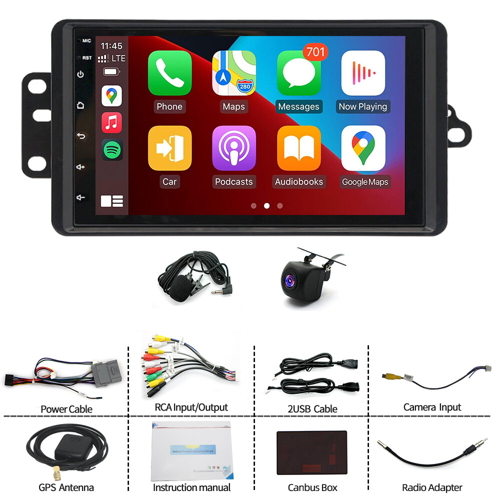 For 2003 2004 2005 2006 GMC Chevrolet Android 13 CarPlay Car Stereo Radio GPS