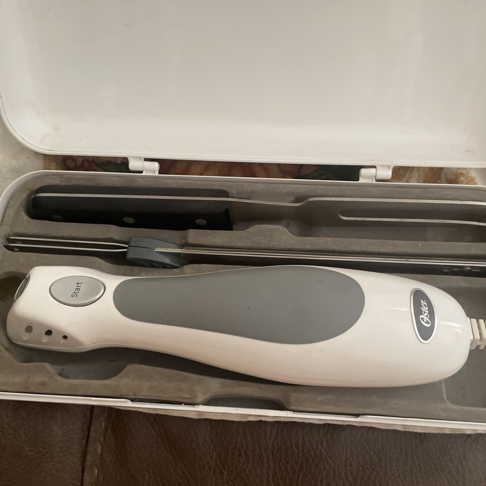Oster Electric Knife & fork with Case Tested & Working