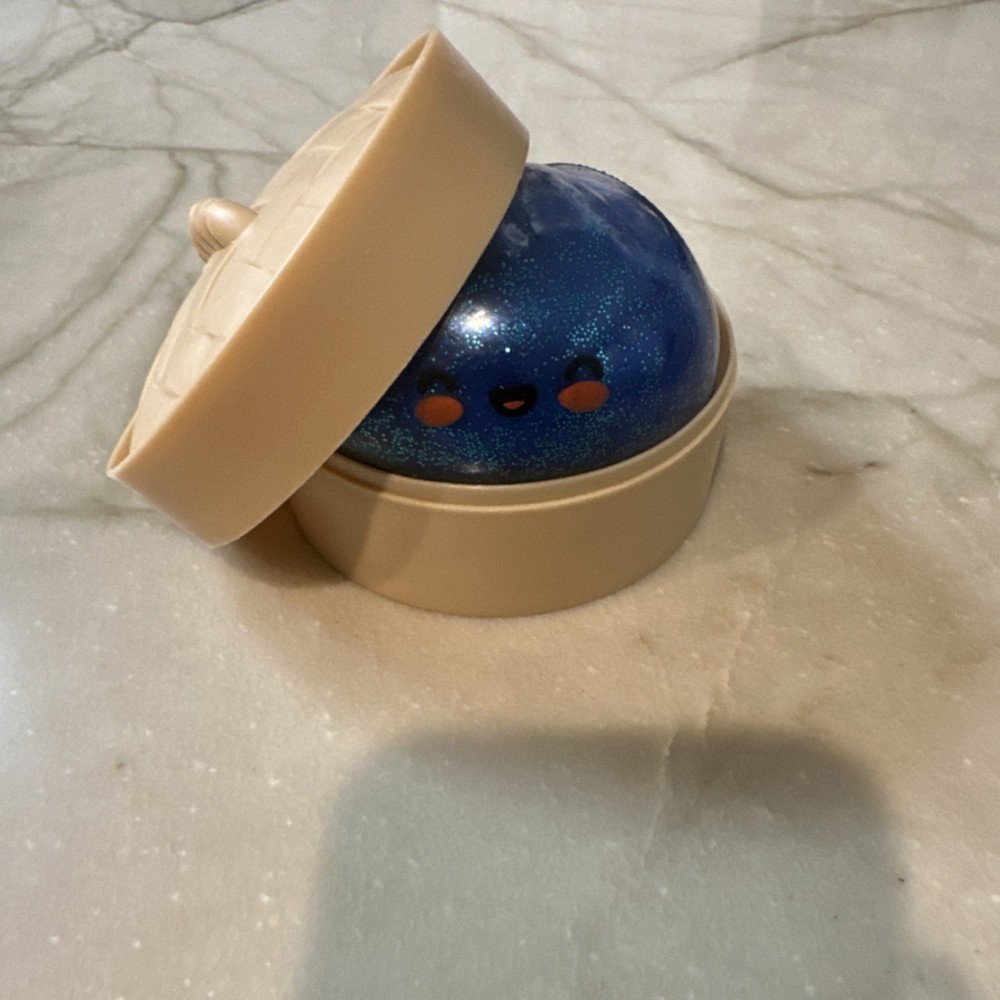 RMS super rare blue glitter galaxy dumpling with beige container