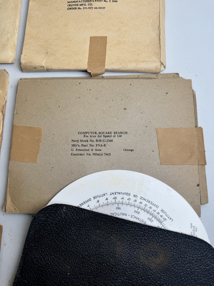 5 US Army Air Forces Flight Time Distance Computer Altitude Correction Air