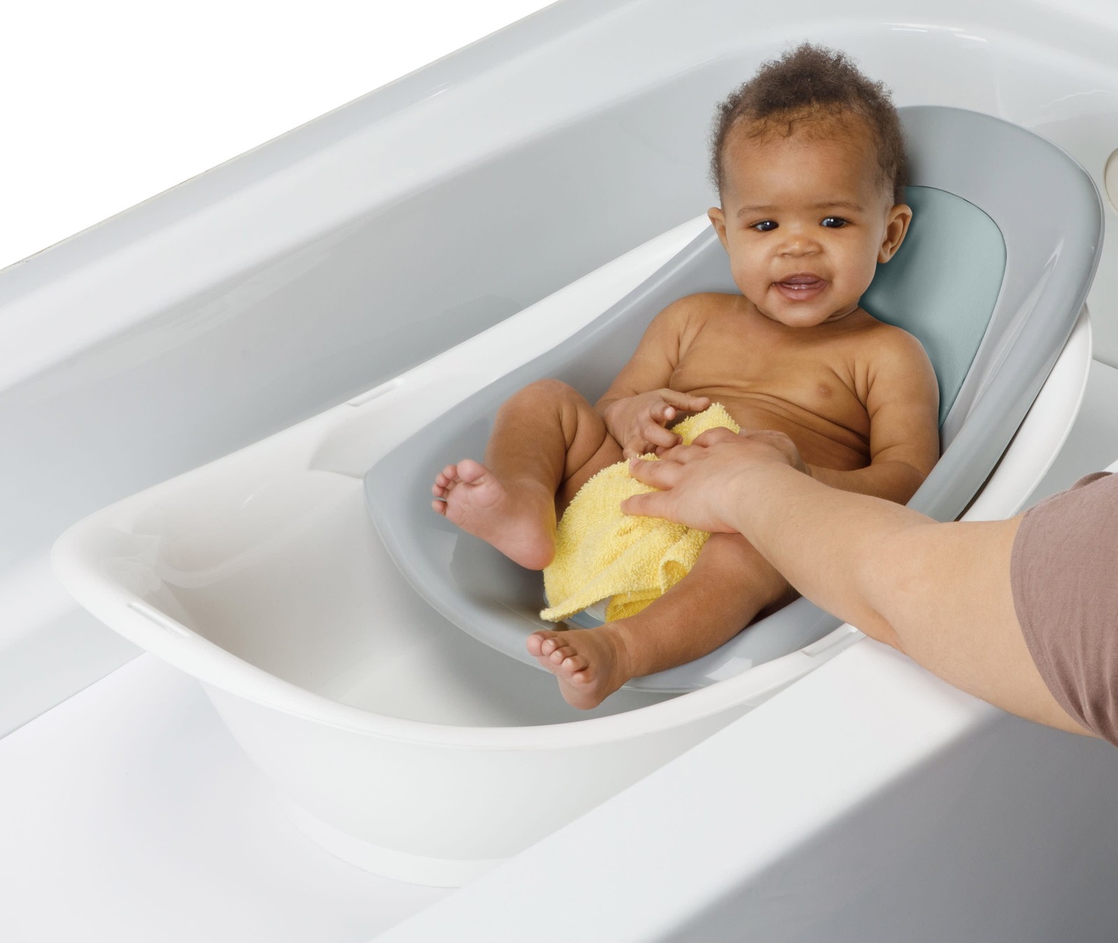 Safety 1st 3-in-1 Clean Fun Plastic Rigid Baby Bathtub, Harbor Mist