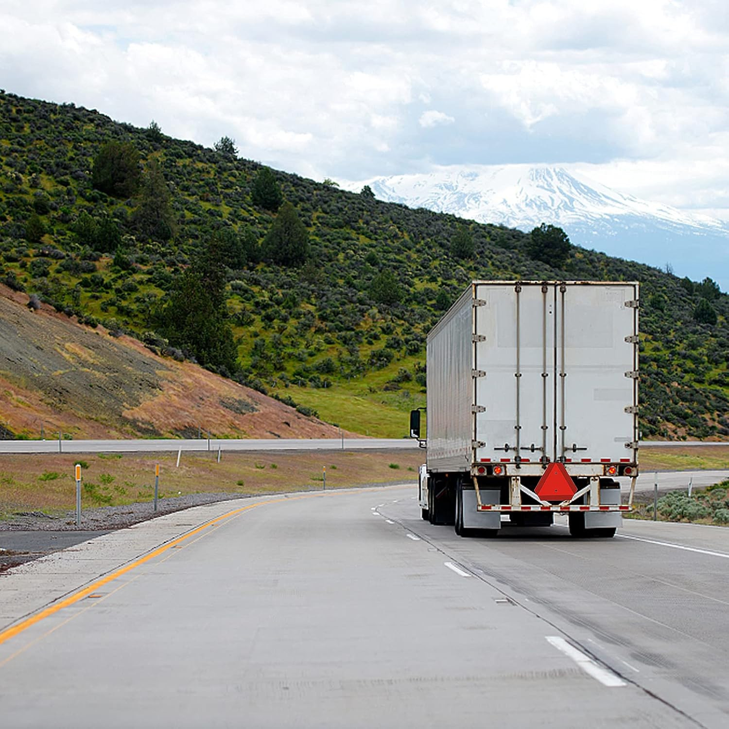 Reflective Slow Moving Vehicle Safety Triangle Sign for Golf Carts and Tractors