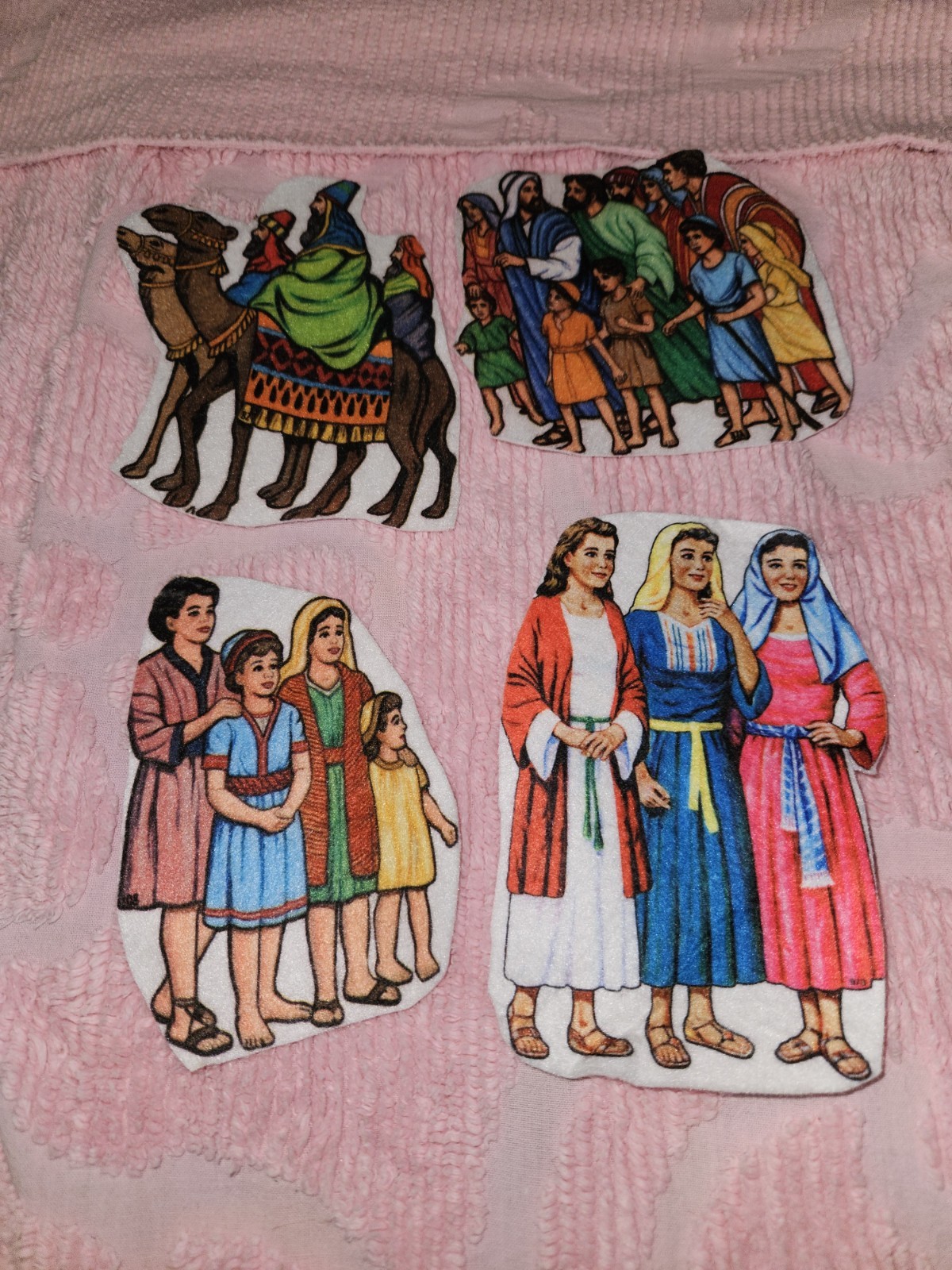 Huge Lot Of 58 Betty Lukens Vintage Bible Stories Felt Lot Characters Animals