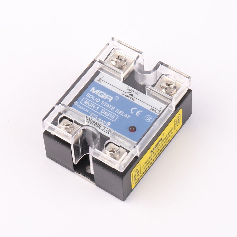 D4810 Solid State Relay 10A Single Phase Solid State Relay DC to AC SSR, 3-32V DC