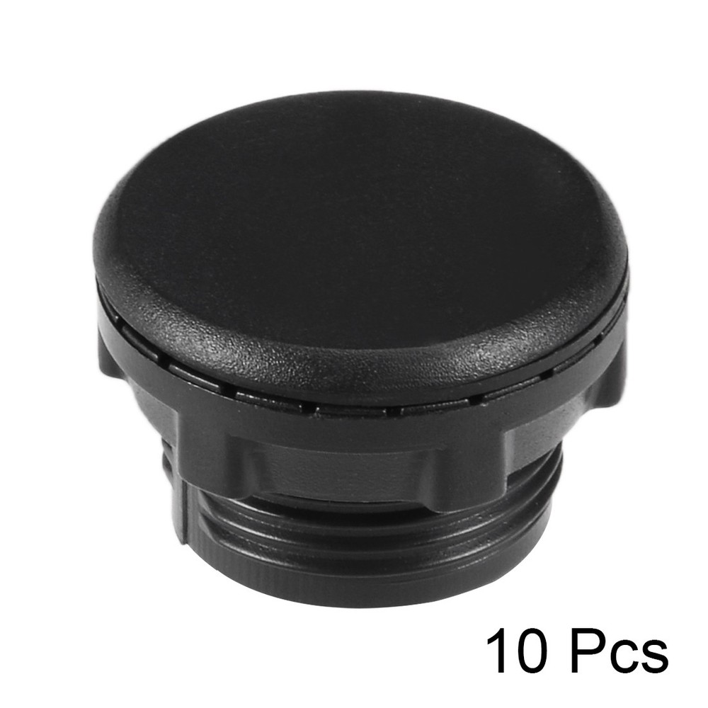 10Pcs 22mm Black Plastic Push Button Switch Hole Panel Plug New