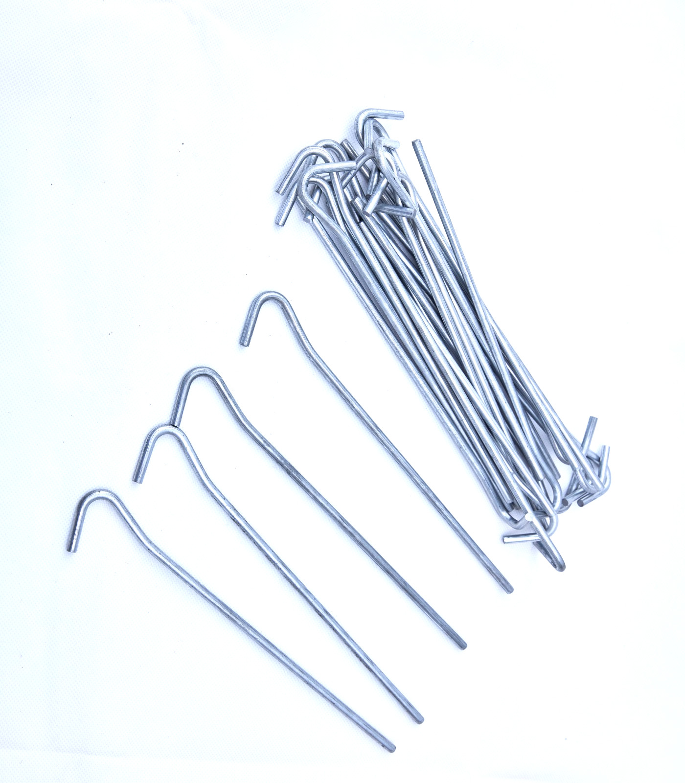 9 inch Tent Stake 4mm / 5mm available in 10-Pack / 25-Pack / 50-Pack / 100-Pack.