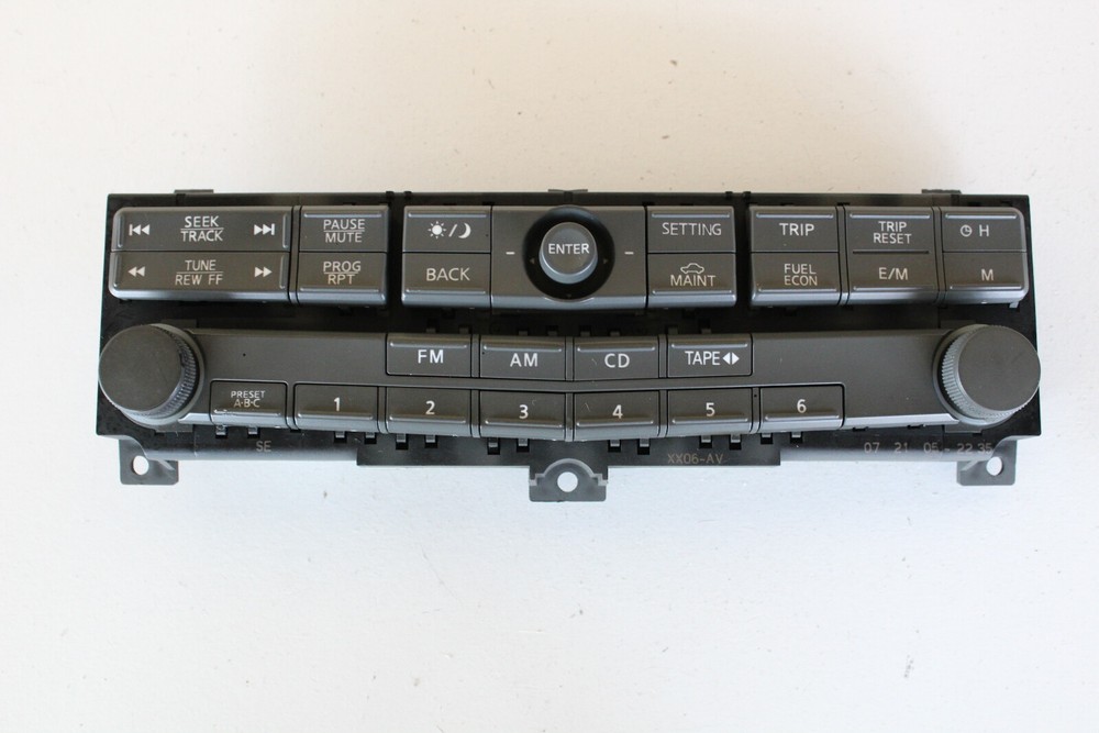 06 Nissan Maxima Audio Control Panel