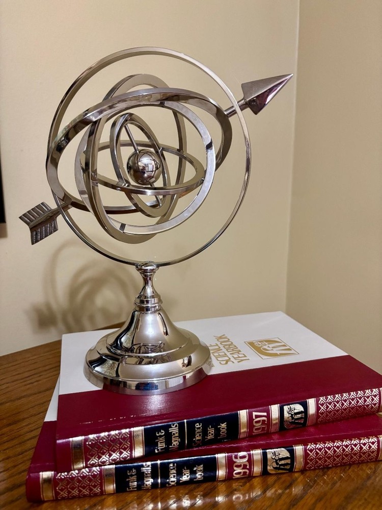 Decorative Silver Finished Armillary Sphere