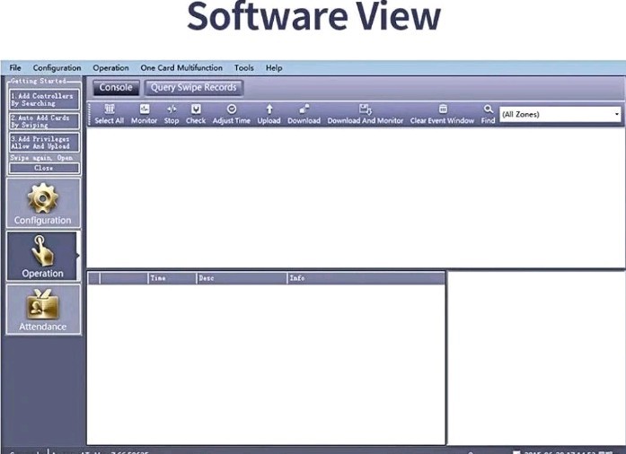 1 Door Access Control Panel Board w/Software Communication Protocol TCP/IP Board