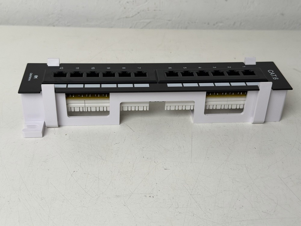 Cable Matters 12 Port CAT6 Universal Patch Panel Wall