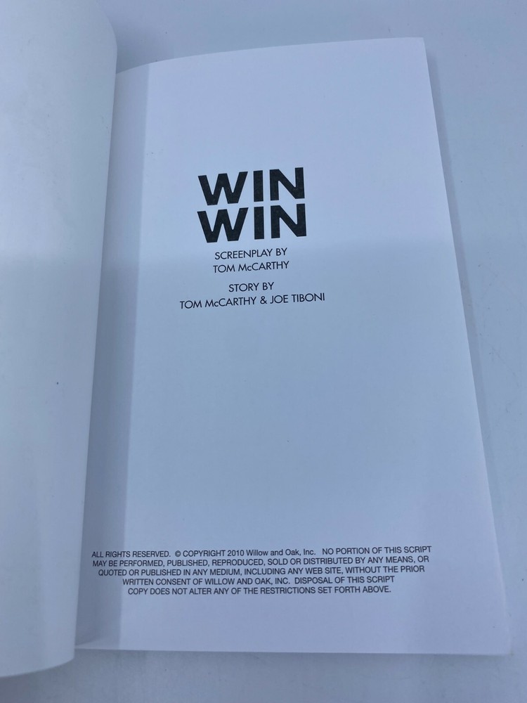 Win Win Movie Script (For Your Consideration)