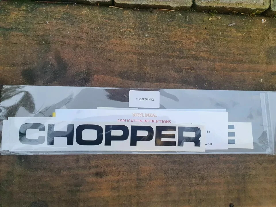 RALEIGH CHOPPER MK1 DECAL SET BLACK