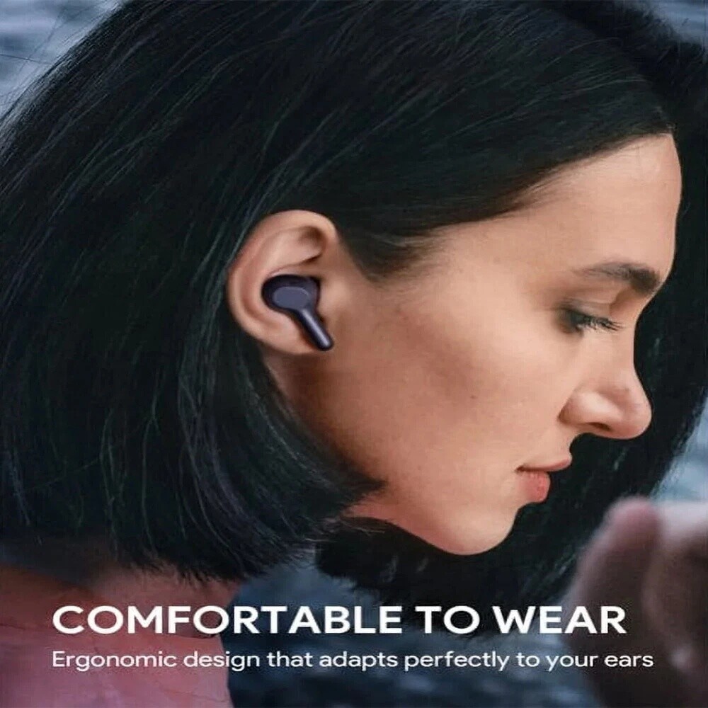 True Wireless Earbuds EP-T25 Bluetooth Headphones for iPhone and Android Black