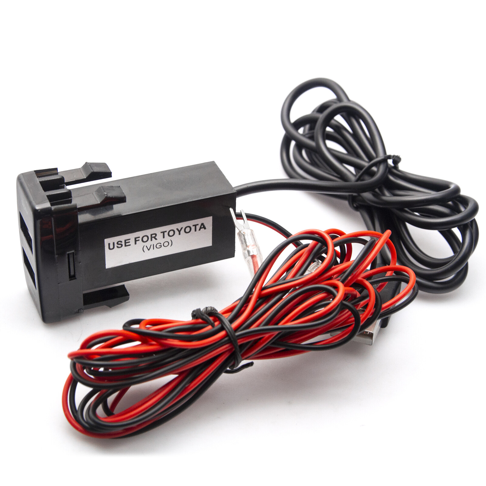 Car Dual USB Charger Socket Audio Port For Toyota 4Runner Highlander FJ Cruiser