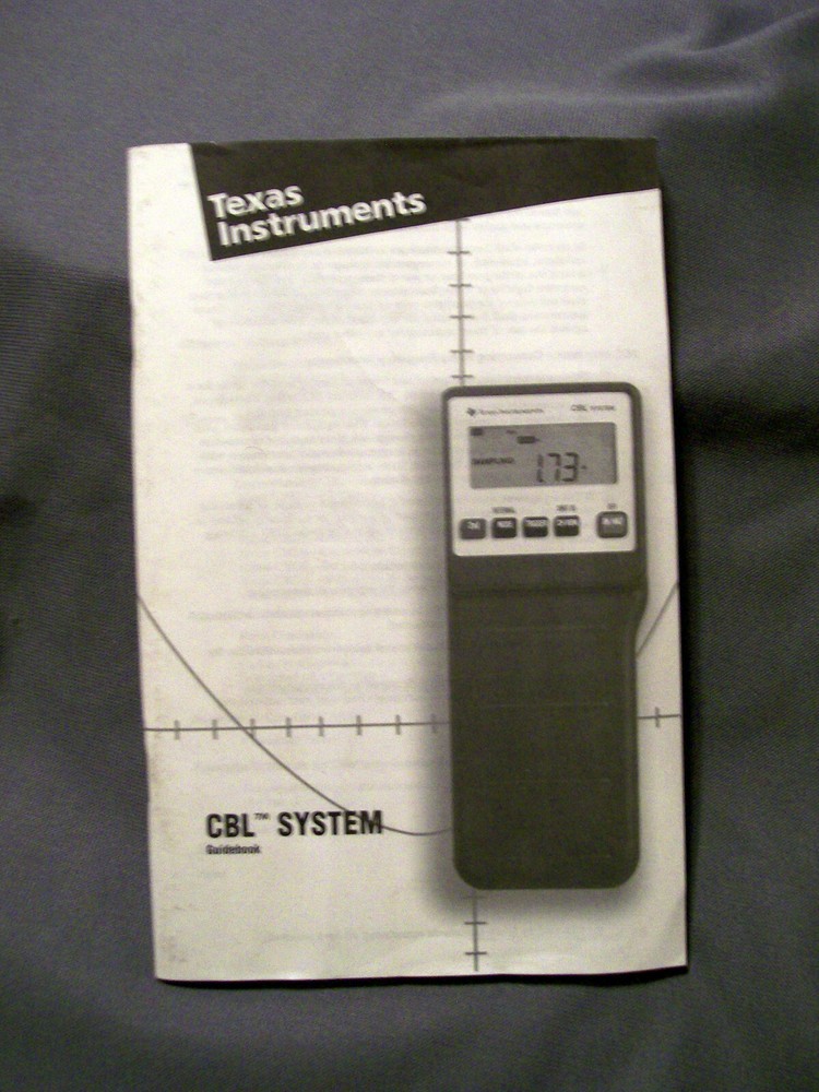 TEXAS INSTRUMENTS CBL SYSTEM KIT WITH GUIDEBOOK