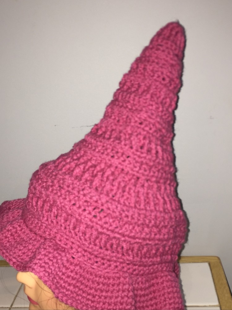 Handmade Crochet Witch Fairy Pixie Hat
