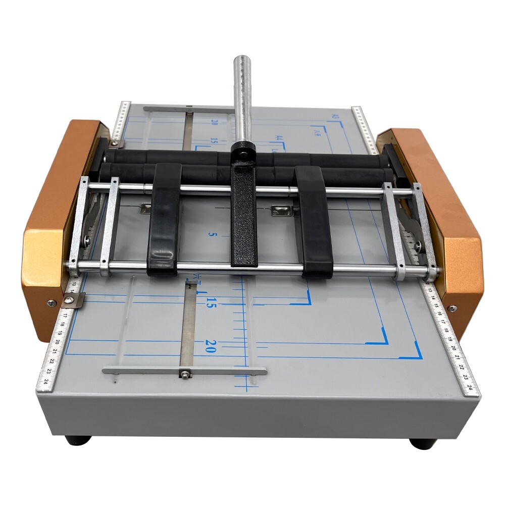 110V Binding Machine Folding Machine Automatic Booklet Maker with Ruler