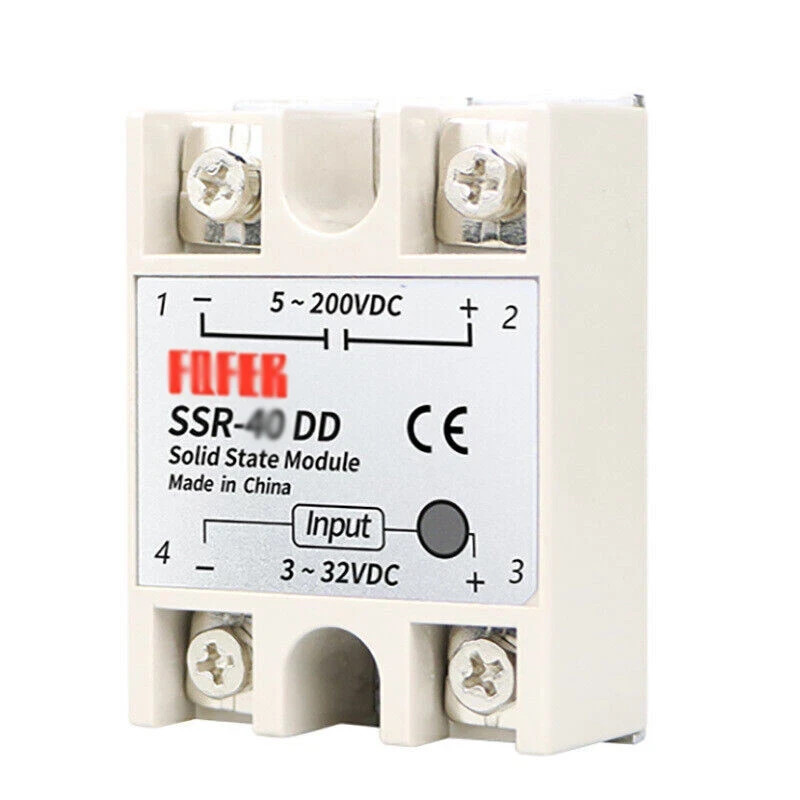 DC to DC Solid State Relay Module SSR-100DD 3-32V DC, 5-200V DC New