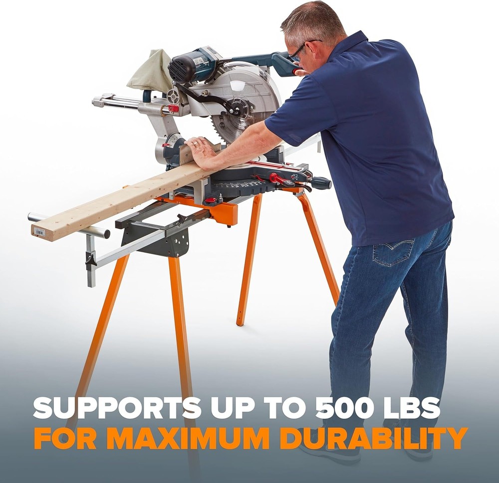 BORA Universal Miter Saw Stand with Quick Release Tool Mounting System