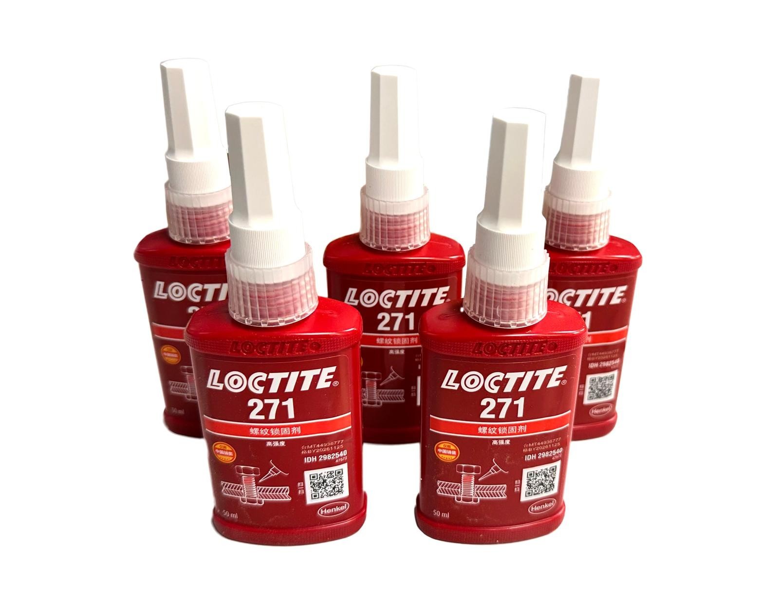 Loctite Threadlocker Red 271 Heavy Duty Adhesive for Large Fasteners 50 mL 10 pc