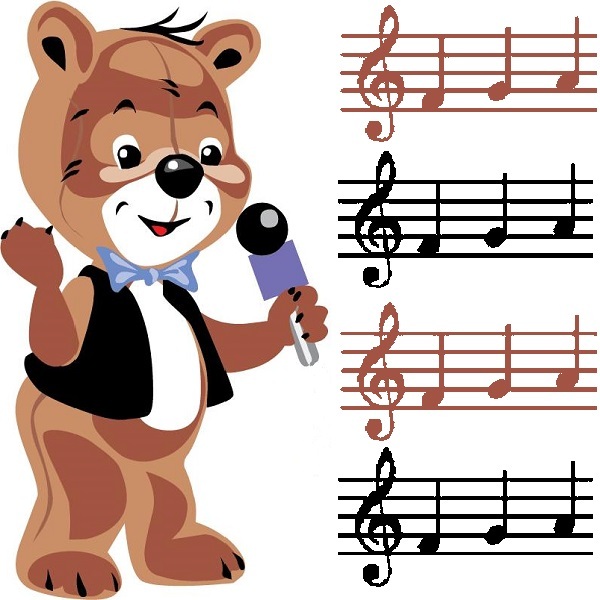 30 Custom Teddy Bear Music Personalized Address Labels
