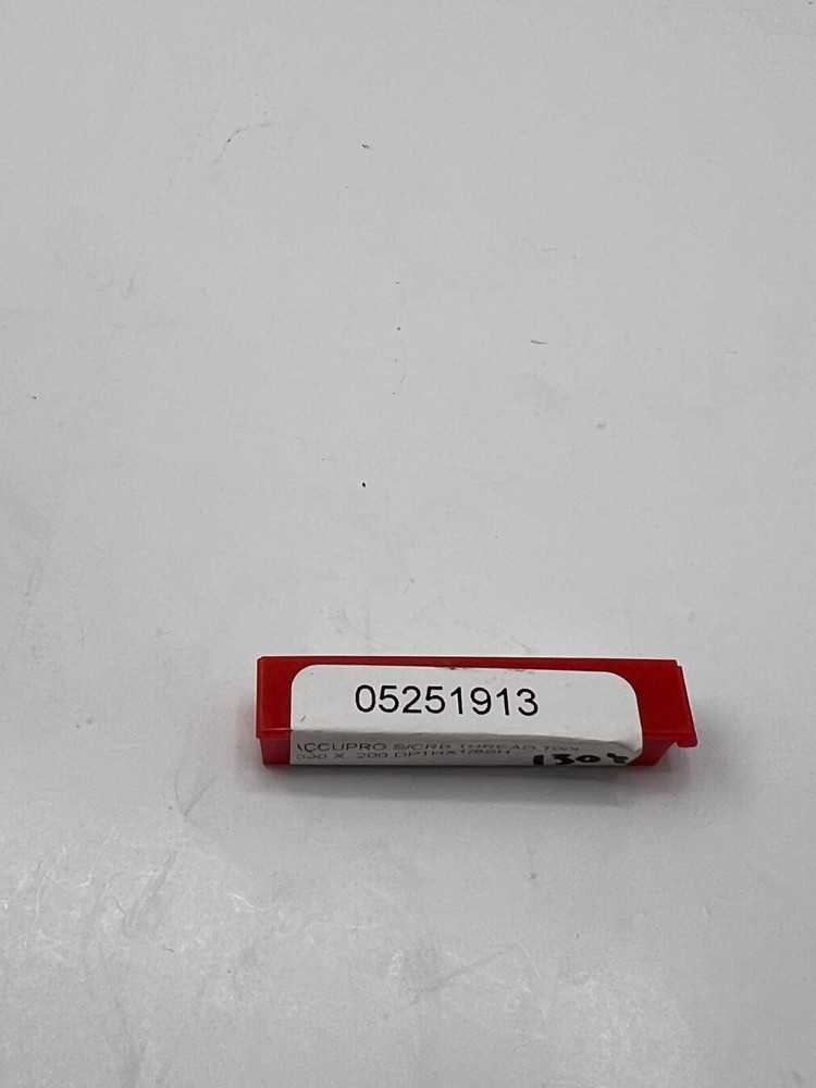 Accupro Single Point Threading Tool 05251913 Solid Carbide 0.09" Min Thread Dia,