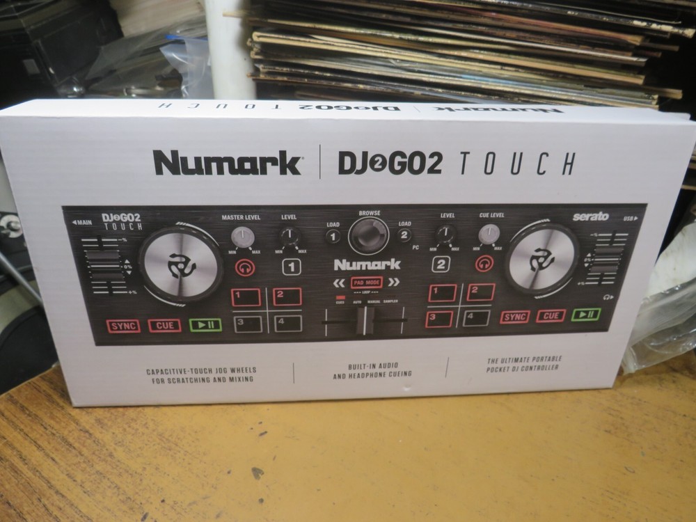 Numark DJ2GO2 Touch Pocket Double Deck DJ Controller - Black