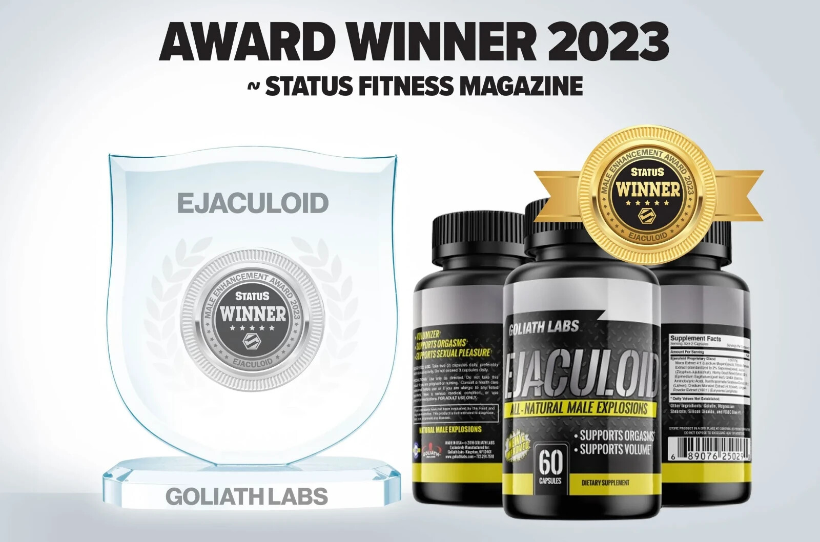 Best Enhancement, Male Supplement, Sex Pills for Men, Hard On, Ejaculoid 60 Ct