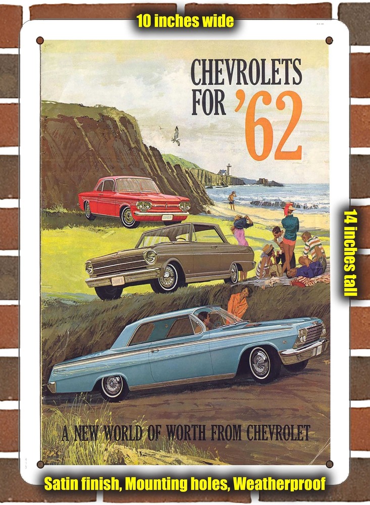 Metal Sign - 1962 Chevrolets