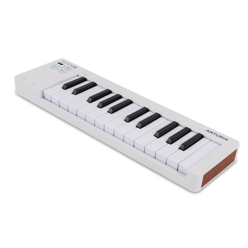 Arturia MicroLab Mk3 Universal MIDI Controller for Music Production White