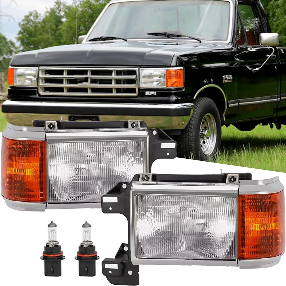 Ford Bronco Headlights 1987-1991 Pair