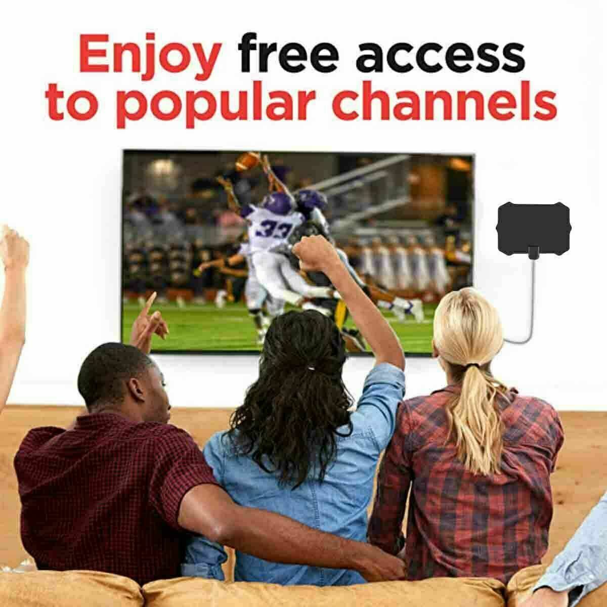 5600 Miles Digital TV Antenna Indoor HDTV Amplified Signal Booster 4K HD 1080P