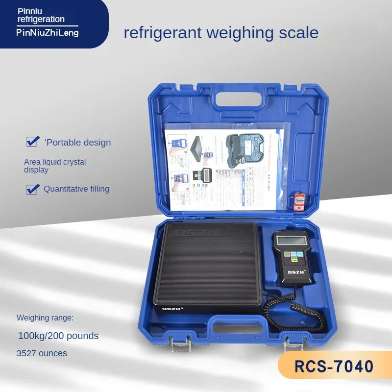 RCS7040 Portable High Precision Refrigerant Fluoridation Electronic Scale Tool