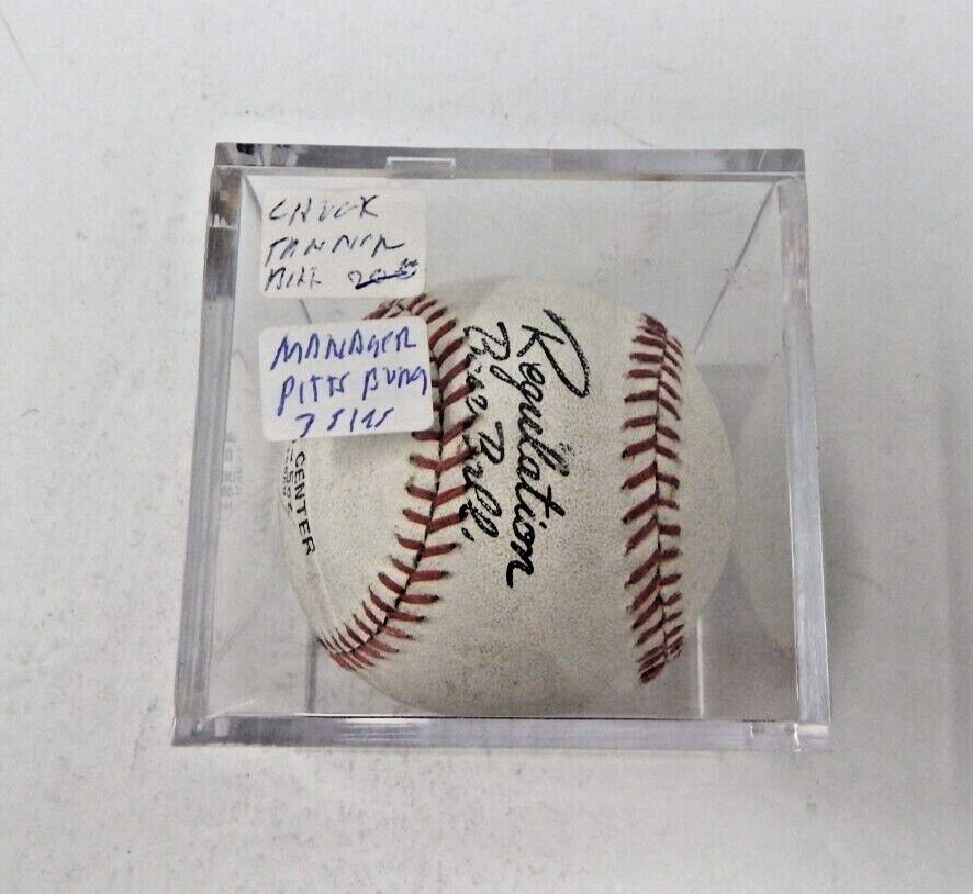 CHUCK TANNER PIRATES/BRAVES DECEASED SIGNED AUTOGRAPHED