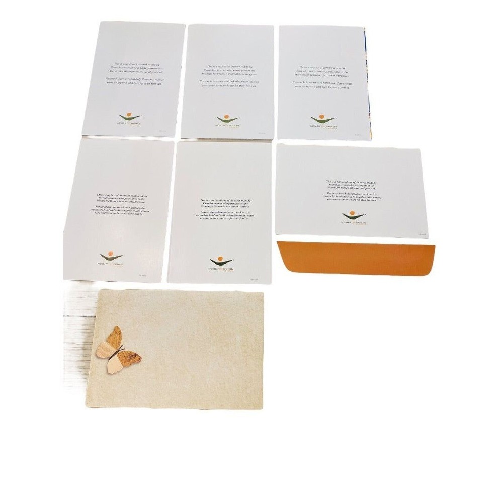 12 New Blank Inside Notecard and Envelope 6" x4" 2 Different Patterns