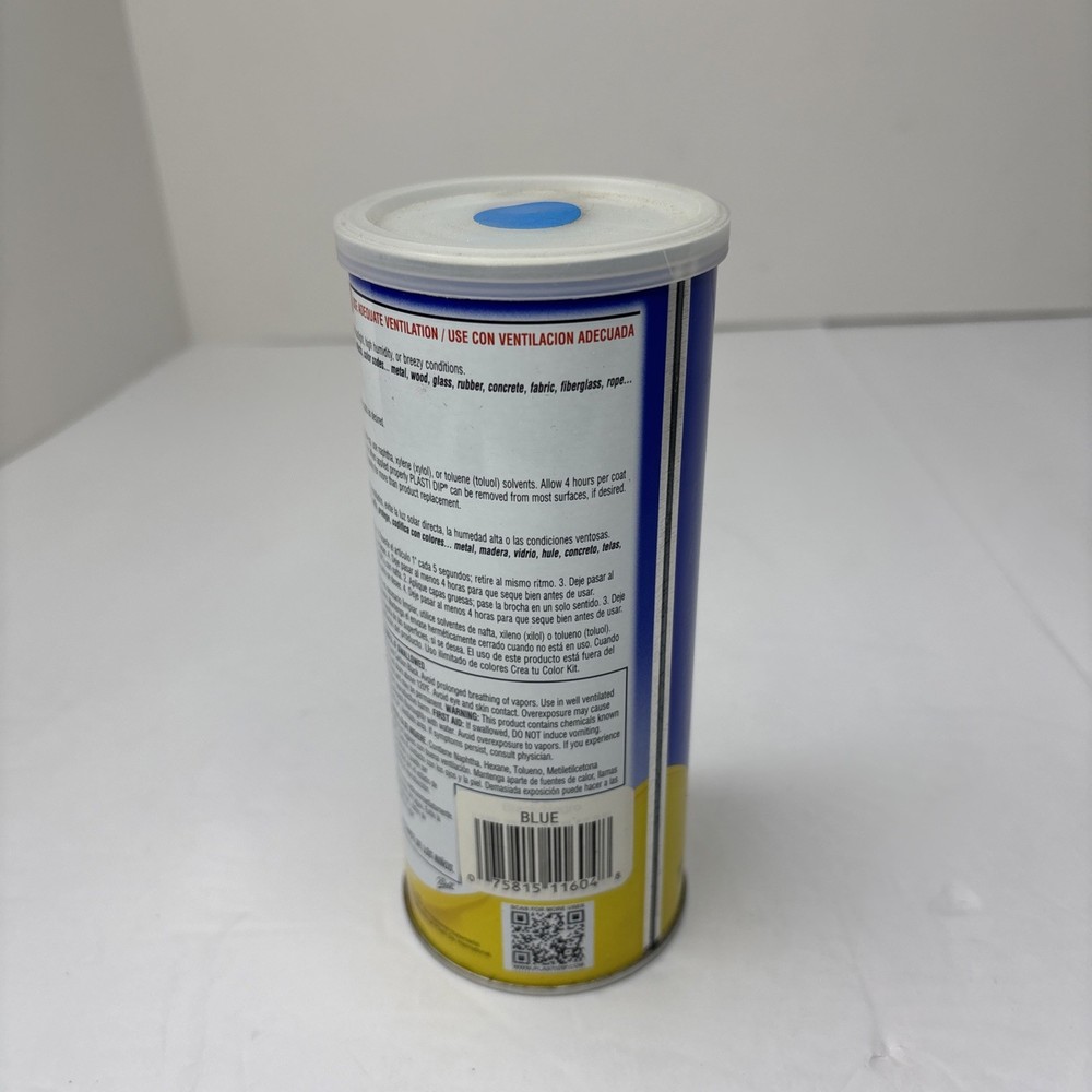 Plasti Dip Flex Blue 14.5 oz Flat Matte Rubber Dip Coating Spray Multi Purpose