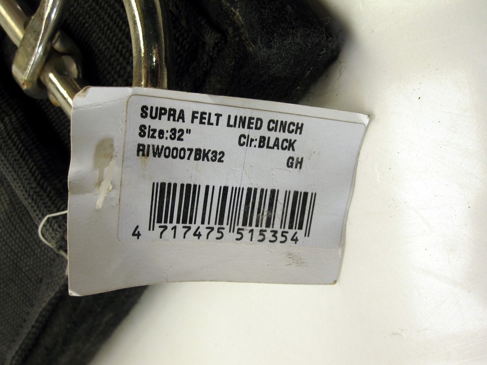 Supra Felt Lined Horse Cinch Size 32"