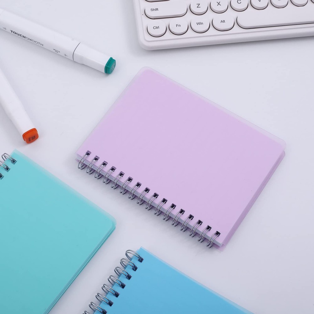 Spiral Notebook, 3 Pack Small Notebooks 4.3''x 5.7'',Mini Ruled Lined Journal...