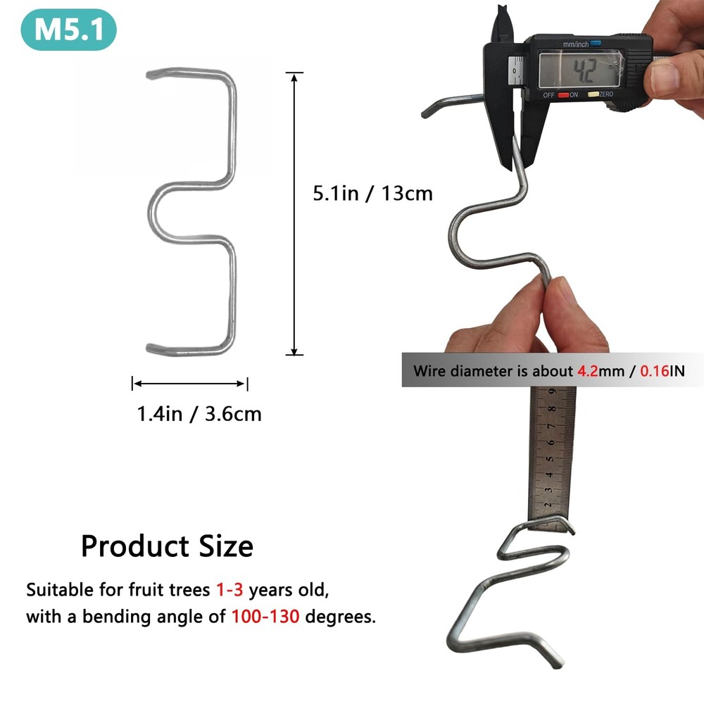 Fruit Tree Branch Puller 16PCS, 5.1 inch Fruit Tree Limb Spreader, Fruit Tree...