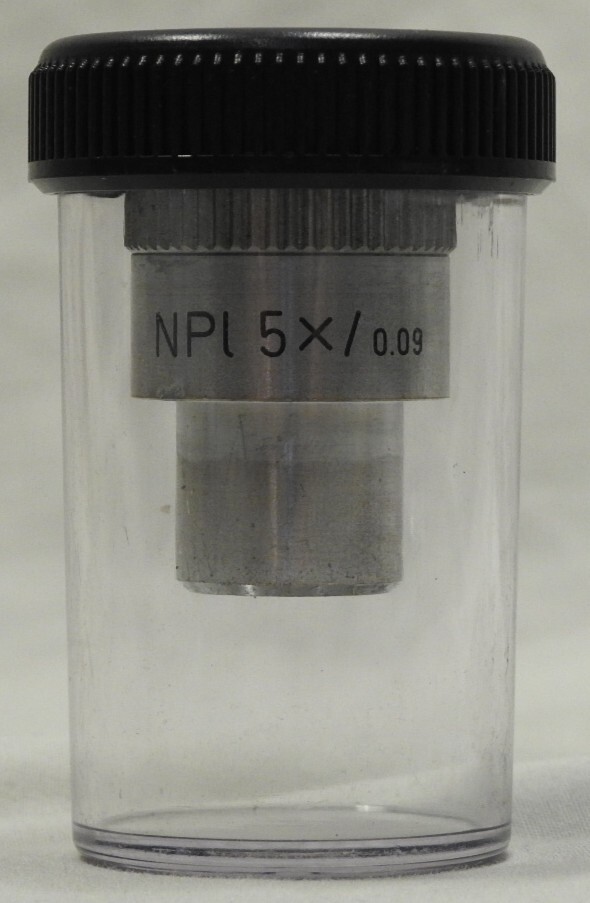Leitz Wetzlar NPL 5x / 0.09 Microscope Objective