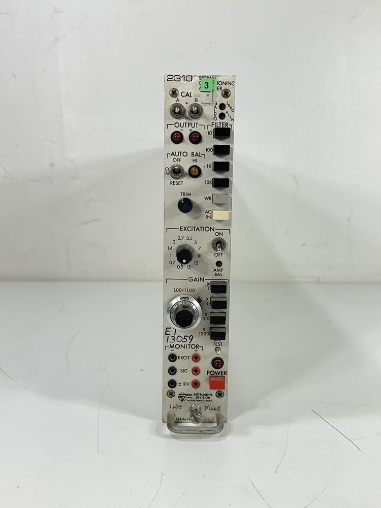 UNTESTED Vishay Measurements Group 2310 Signal Conditioning Amplifier Module #7