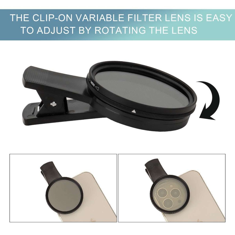 Solar Eclipse Camera Lens Filter Universal with Clip for Smartphone,Enhancing US