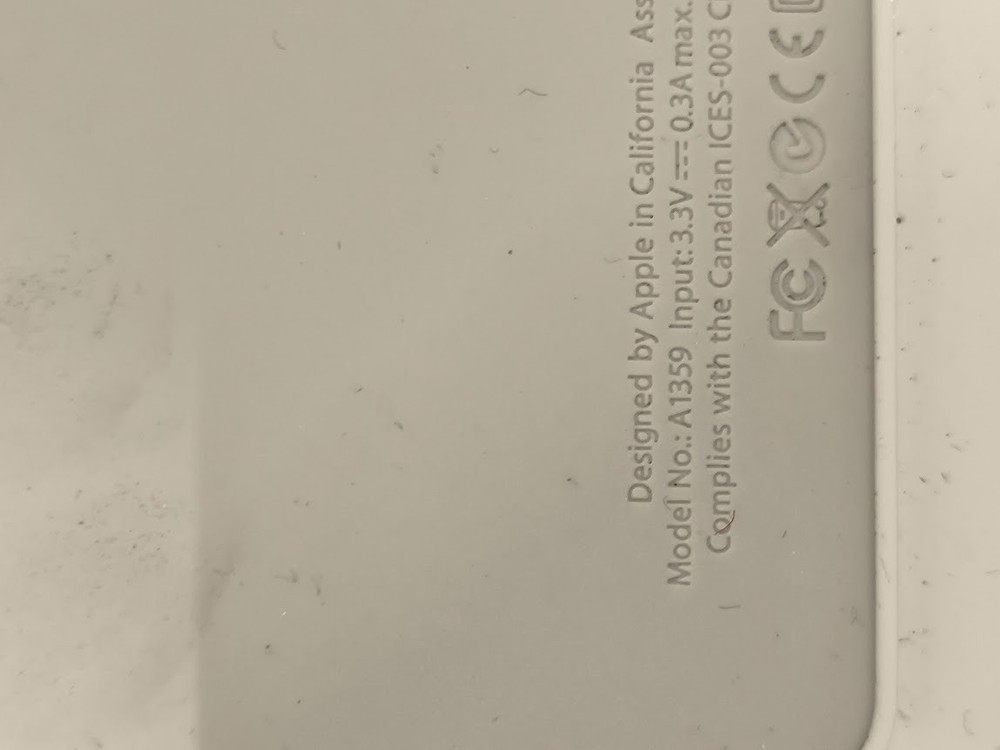 Apple A1359 Wireless Keyboard - Not Tested