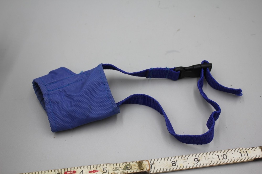 Dog Muzzle Stop Bite Barking Biting Chewing Training Sz Sm/Md Light Nylon Blue