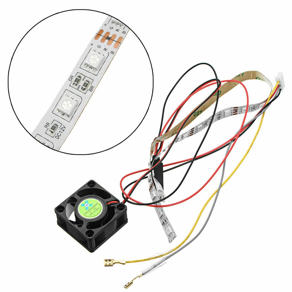 5-Pin Power Cable Switch LED Strip Fan Set For Home Edition Arcade Board ff