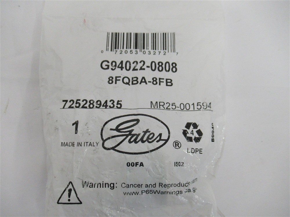 Gates G94022-0808 , Hydraulic Quick Disconnect Coupler