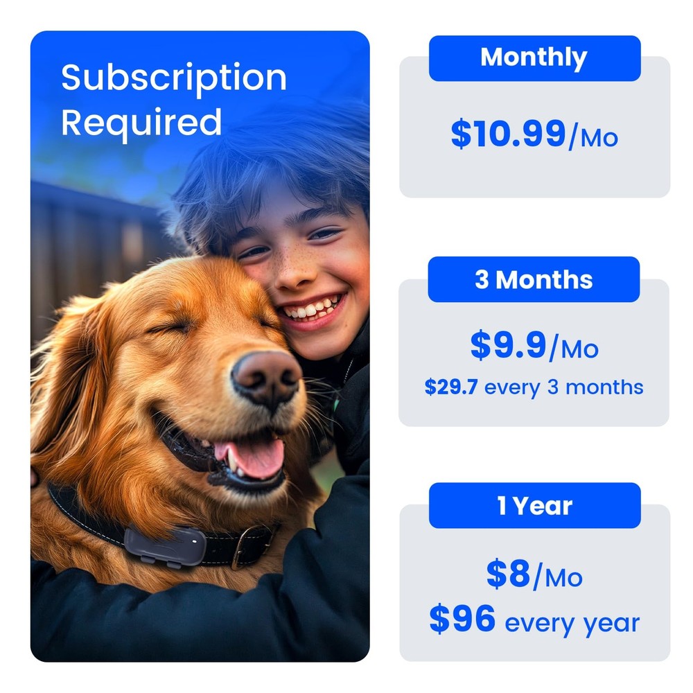 Cat Tracker Dog Tracking Device with Real-Time Location | Activity Sleeping M...