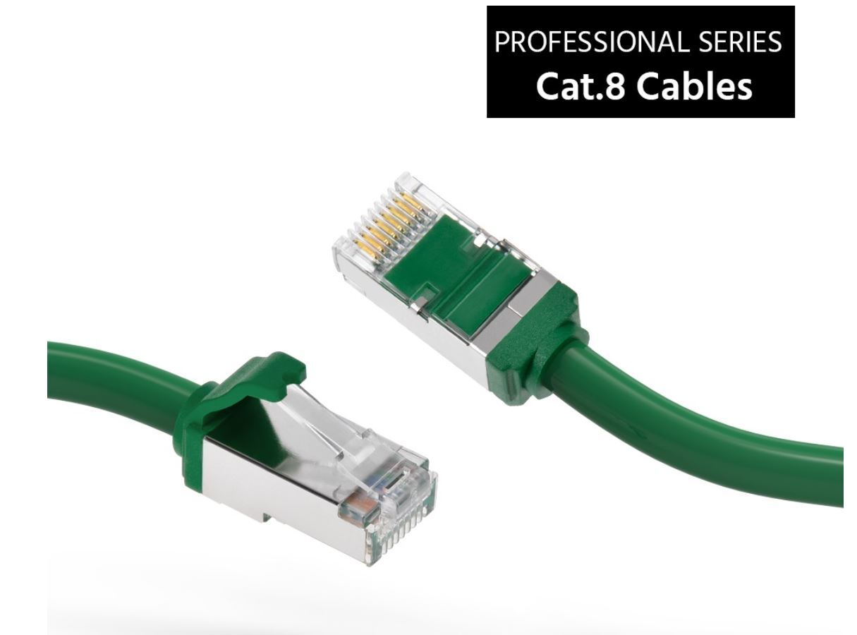 Cat.8 S/FTP (SSTP) Cat8 Ethernet Network Cable 1ft, 2ft, 3ft, 5ft, 7ft 10ft lot