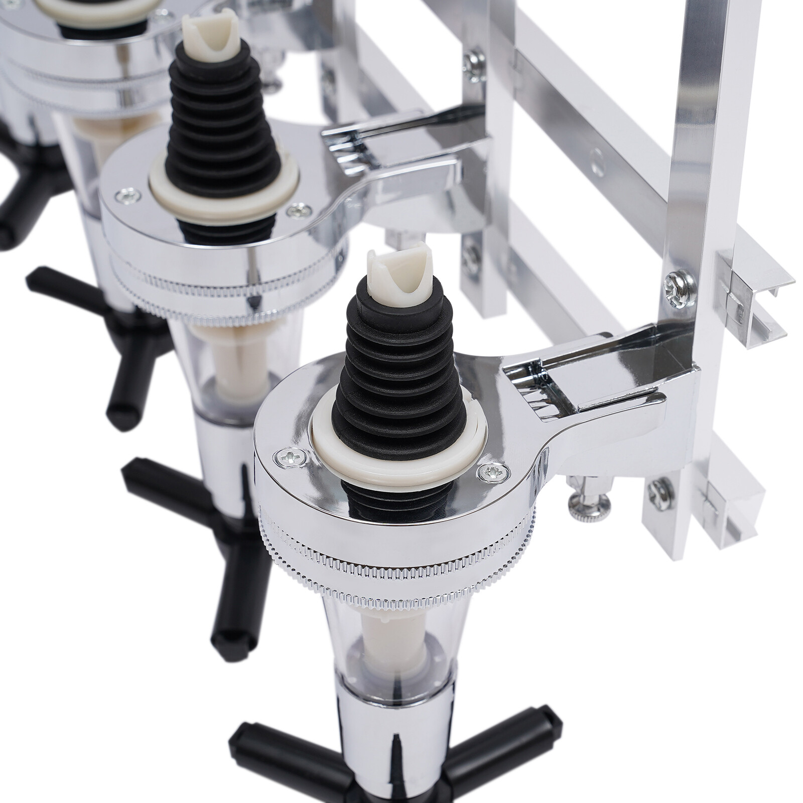 Wall Mounted 4-Bottle Dispenser for Whiskey, Wine, and Cocktails