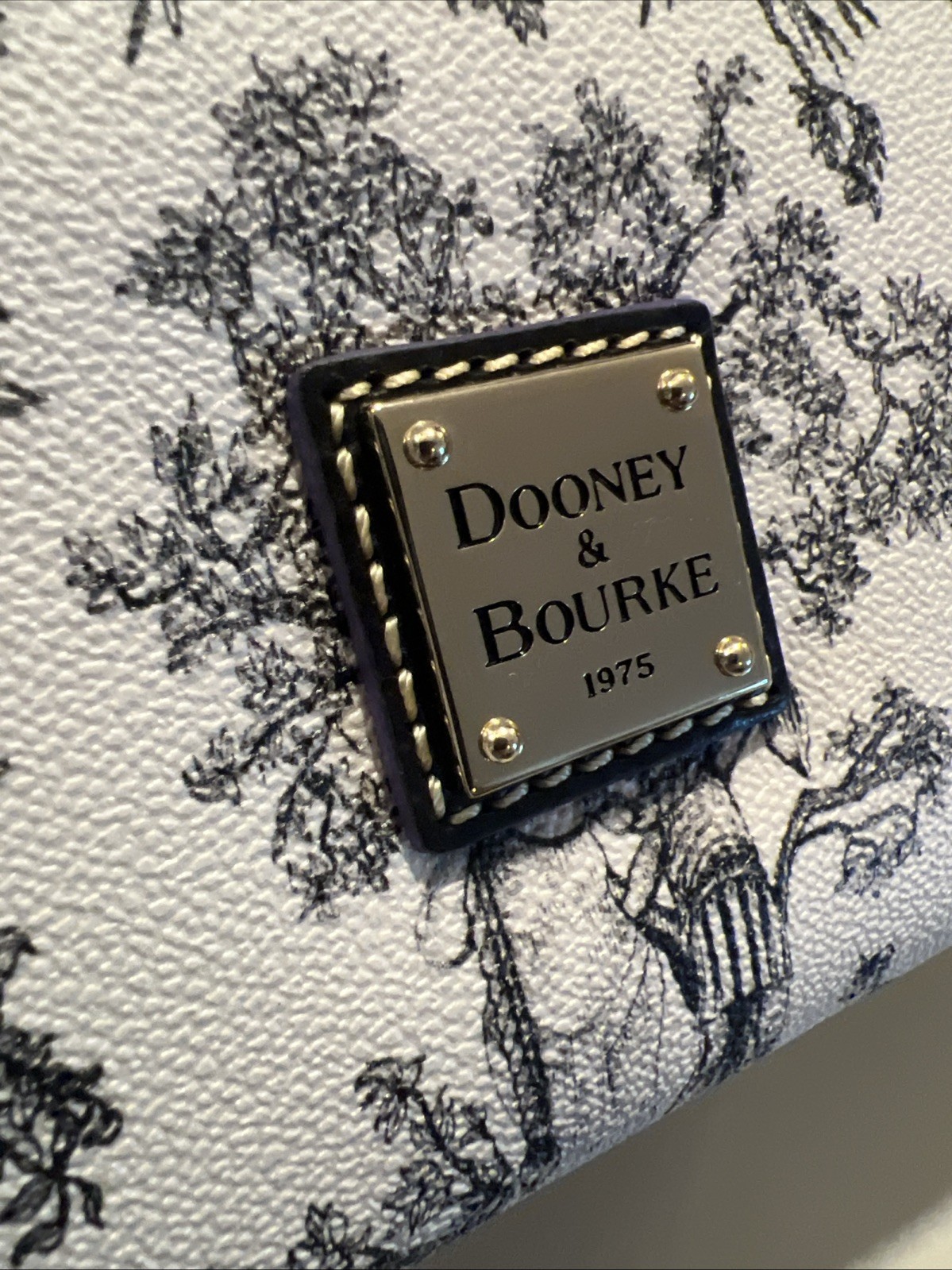 Disney Dooney & Bourke Haunted Mansion Toile Satchel NWT